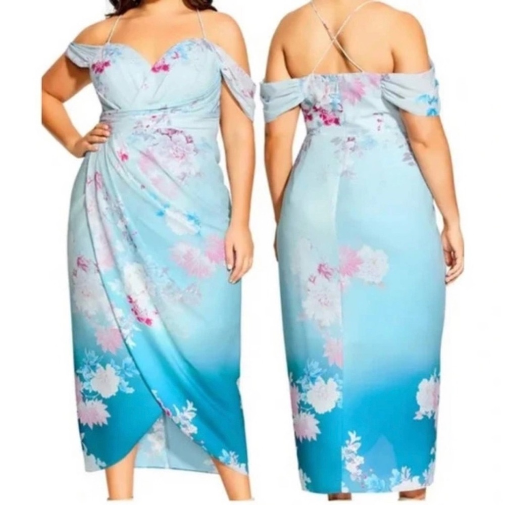 NWT City Chic Tsubaki Tulip Hem Midi